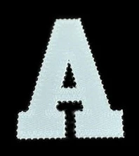 2" Shirt Sim Stitch Pocket Placket Letter - Unapplied
