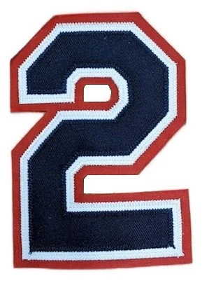 4" Navy on White on Red - 3 Color TT - Unapplied