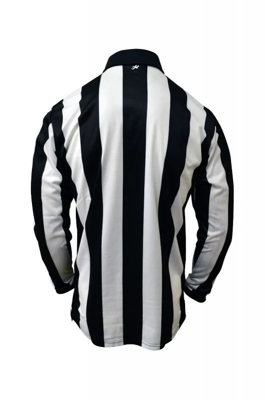 Honig's 2.25" Ultra Tech Striped Long Sleeve Football/Lacrosse Jersey With Sublimated American Flag On Left Chest - Image 3