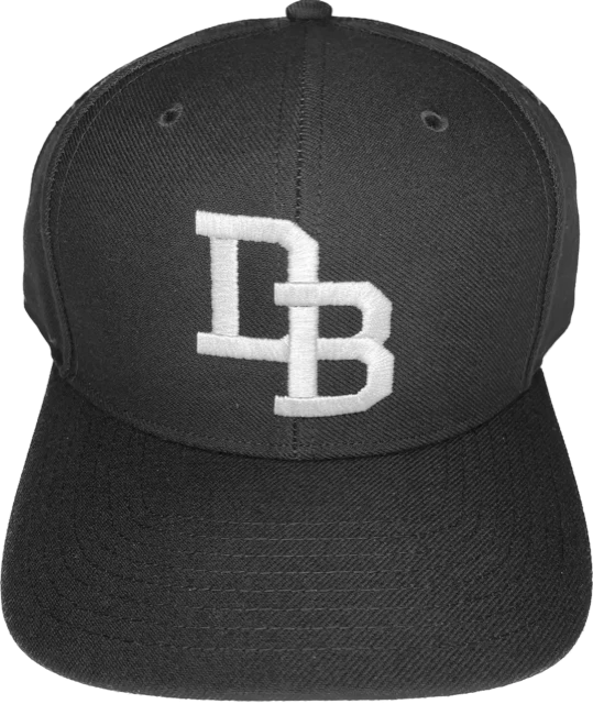 Downeast Board [DB] Fitted Baseball 8-stitch Hat - Black