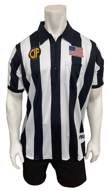 Honig's California Interscholastic Federation [CIF] 2.25" Striped Short Sleeve Football/Lacrosse Shirt
