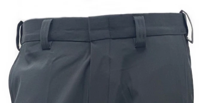 Honig's "New" Performance 4-Way Stretch Flat Front Base Pant With Expander Waistband - Dark Charcoal - Image 4