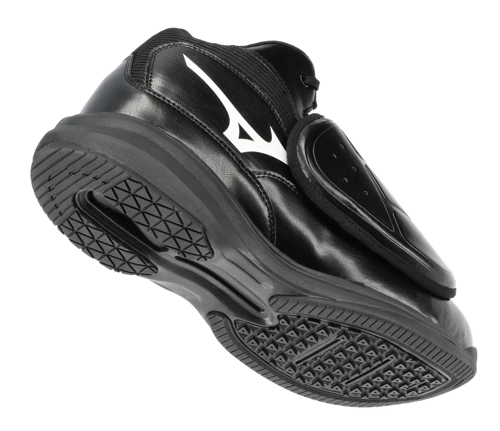 MIZUNO Pro Wave Mid Cut Umpire Plate Shoe - Black / White - Image 3