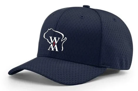 Wisconsin Interscholastic Athletic Assoc [WIAA] Pro Mesh Umpire Fitted Hat - Image 3